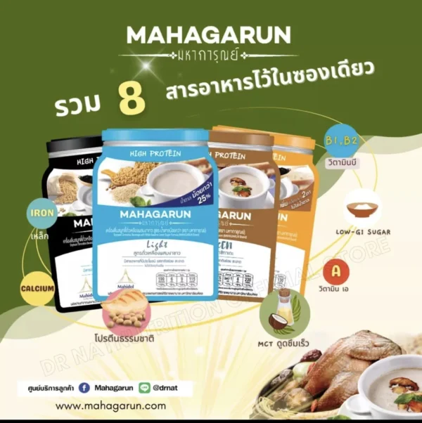 MAHAGARUN: Soybean Smoothie Beverage with Black Sesame Lower Sugar Formula 180 ml. - Image 3